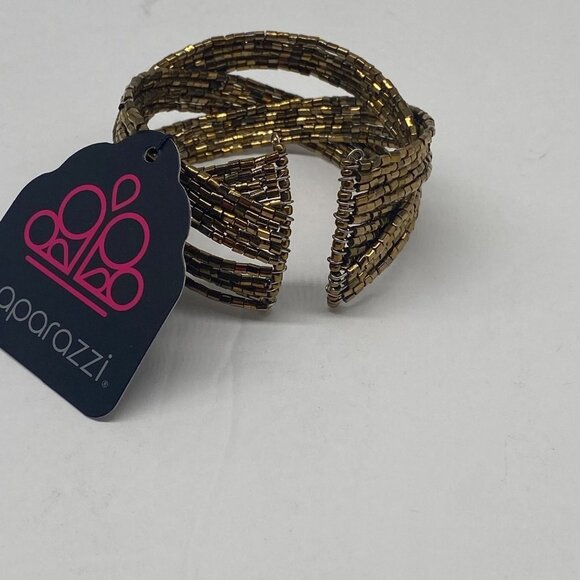 Paparazzi Jewelry Shooting Stars Brass Bracelet Item‎ 97 - Picture 3 of 9